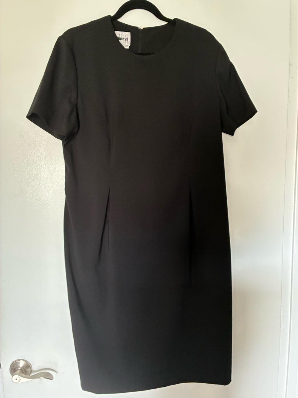 Classic Black Shift Dress - Leslie Fay